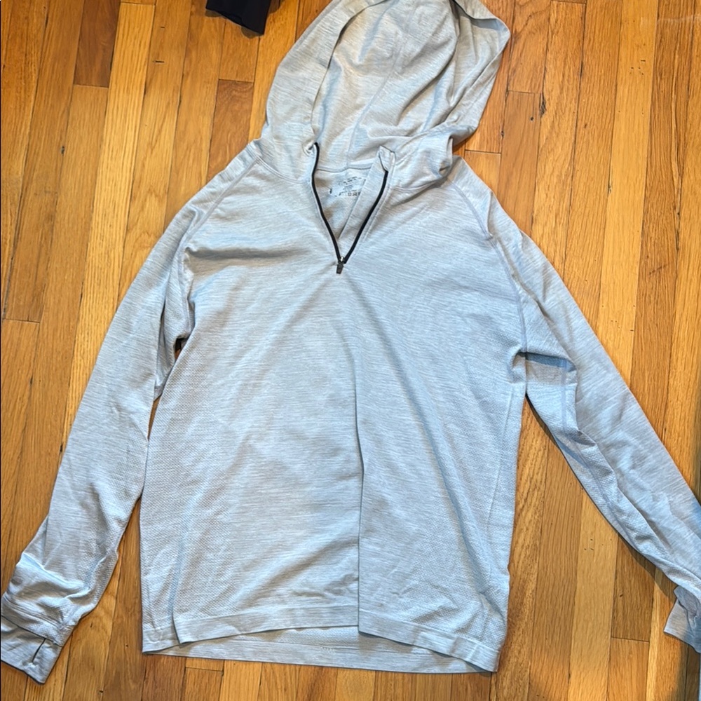 Men's Light Gray Hoodie Sweater